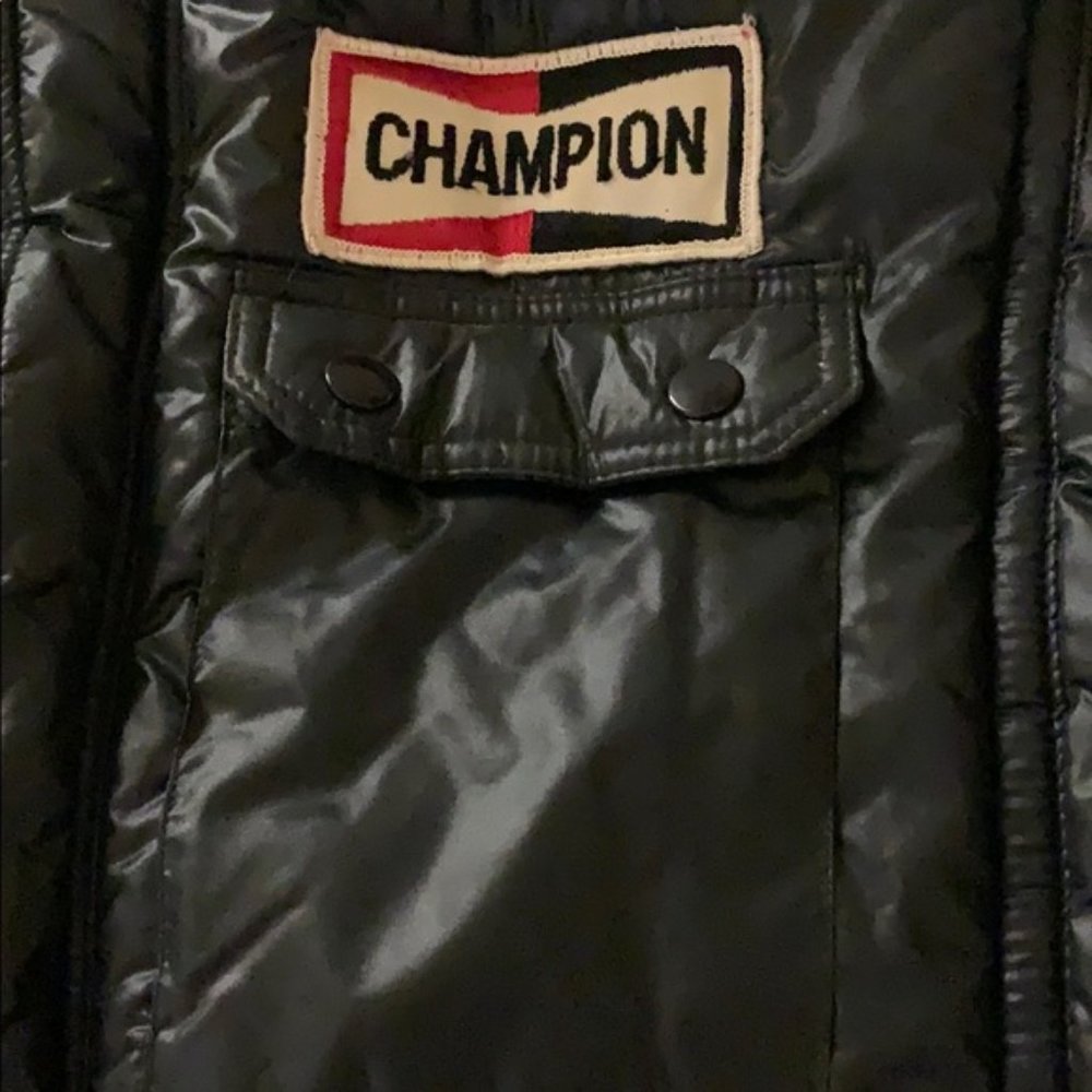 Euc Vintage Upstream Champion Spark Plugs Coat (L) - image 8